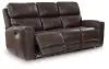 Ashley Furniture PCU6450615 Crossplex - Power Reclining Sofa With Adjustable Headrest - Smoke