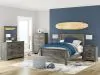 Ashley Furniture B4480/21/26/46/87/84/86 Ashley Furniture B4480/21/26/46/87/84/86 Frandern - 6 Pc. - Dresser, Mirror, Chest, Full Panel Bed - Black / Gray