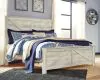Ashley Furniture B331B10 Ashley Furniture B331B10 Bellaby - King Crossbuck Panel Bed - Whitewash