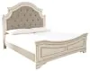 Ashley Furniture B743B7 Ashley Furniture B743B7 Realyn - California King Upholstered Panel Bed - Chipped White