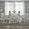 Liberty Furniture 62WH-CD-7TRS Liberty Furniture 62WH-CD-7TRS Lindsey Farm - 7 Piece Trestle Table Set - Weathered White & Sandstone