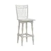 Liberty Furniture 244-B400330 Magnolia Manor - Spindle Back Swivel Bar Stool - Antique White & Weathered Bark