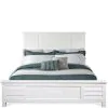 Riverside Furniture 37272-37276-37277 Cora - Queen Louver Bed - Cloud