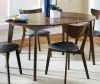 CoasterEveryday 105361 Jedda - Oval Extension Leaf Dining Table - Dark Walnut