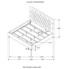 CoasterEssence 300007KW Chloe - Upholstered California King Panel Bed - Oatmeal