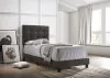 CoasterEveryday 305746T Mapes - Upholstered Twin Panel Bed - Charcoal