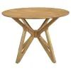 CoasterEveryday 108440 Elowen - Round Solid Wood Dining Table - Light Walnut
