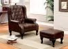 Furniture of America CM-AC6801BR-OT Vaugh - Ottoman - Rustic Brown