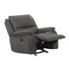 Furniture of America CM9911DG-CH Henricus - Glider Recliner - Dark Gray