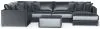Jackson Furniture Industries 2245/36/31/59/76/12-23 Jackson Furniture Industries 2245/36/31/59/76/12-23 Remington - 5 Piece Modular Sectional (RSF Chaise) And 1 Included Cocktail Ottoman - Slate