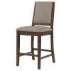 CoasterEveryday 108889 Patterson - Upholstered Counter Chair (Set of 2) - Mango Oak