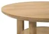Coaster Fine Furniture 706297 Ottowa - Round Wood Side End Table With Shelf - Washed Oak