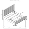 Coaster Fine Furniture 224711KEB3 Brookmead - King Side Rails & Slats, Box 3 of 3 - Black