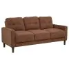 Coaster Fine Furniture 509971-S2 Bowen II - 2-Piece Fabric Upholstered Track Arm Sofa Set - Rust