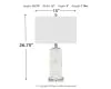 Ashley Furniture L429014 Malise - Alabaster Table Lamp  - White