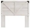 Ashley Furniture EB4121-156 Shawburn - Full Crossbuck Panel HDBD - Whitewash