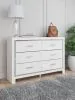 Ashley Furniture B2640/31/36/56S/58/95/B100-14/92(2) Ashley Furniture B2640/31/36/56S/58/95/B100-14/92(2) Altyra - King Upholstered Storage Bed - 8 Pc. - Dresser, Mirror, King Bed, 2 Nightstands - White