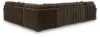 Ashley Furniture 98104S4 Ashley Furniture 98104S4 Midnight-Madness - 4-Piece Sectional With LAF Corner Chaise - Chocolate