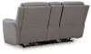 Ashley Furniture PCU1090018 5Z-Comfort - Power Reclining Loveseat With Console / Adj Headrest - Coin