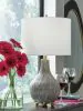 Ashley Furniture L100844 Judlen - Ceramic Table Lamp - Gray / Gold Finish