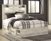 Ashley Furniture B192B24 Ashley Furniture B192B24 Cambeck - Queen Panel Bed With 4 Storage Drawers - Whitewash