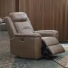New Classic L4587-13P1-BRN Keldon - Glider Recliner With Power Footrest - Brown