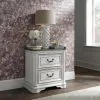 Liberty Furniture 244-BR-CKUBDMCN Liberty Furniture 244-BR-CKUBDMCN Magnolia Manor - 5 Piece Bedroom Set (California King Upholstered Bed, Dresser & Mirror, Chest, Night Stand) - White