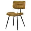 CoasterEssence 110642 Misty - Leather Upholstered Dining Side Chair (Set of 2) - Camel