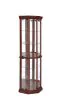 CoasterEssence 3393 Appledale - 6-Shelf Corner Curio Display Cabinet - Medium Brown