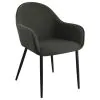Coaster Fine Furniture 115593 Emma - Fabric Upholstered Dining Arm Chair (Set of 2) - Charcoal