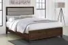Coaster Fine Furniture 223441KE Welsley - Upholstered Eastern King Bed - Walnut
