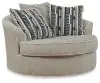 Benchcraft® 20502/16/03/21 Benchcraft® 20502/16/03/21 Calnita - 3 Pc. - 2-Piece Sectional With Laf Corner Chaise, Oversized Swivel Accent Chair - Sisal