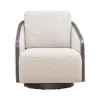 Liberty Furniture 722-ACH16 Liberty Furniture 722-ACH16 Nora - Upholstered Swivel Accent Chair - Dark Brown / White