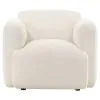 Coaster Fine Furniture 509813 Dorset - Fabric Upholstered Round Track Arm Accent Chair - White