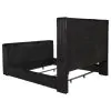 Coaster Fine Furniture 315945KE Centergrove - Upholstered Eastern King Wingback TV Bed - Black