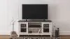 Ashley Furniture W287-68 Dorrinson - LG TV Stand w/Fireplace Option - White