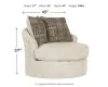 Ashley Furniture 9510444 Soletren - Swivel Accent Chair - Stone