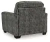 Ashley Furniture 5050423 Lonoke - Chair And A Half - Gunmetal