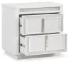 Ashley Furniture B822-92 Chalanna - Two Drawer Night Stand - White