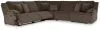 Ashley Furniture 92705S3 Ashley Furniture 92705S3 Top Tier - 5-Piece Reclining Sectional - Chocolate