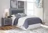 Ashley Furniture B214/31/36/57/B100-31 Ashley Furniture B214/31/36/57/B100-31 Lodanna - 4 Pc. - Dresser, Mirror, Queen Upholstered Panel Headboard with Bolt on Bed Frame - Gray