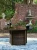Ashley Furniture PCP760-776 Monterey Point - Round Fire Pit Table - Dark Brown