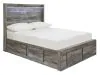 Ashley Furniture B221B27 Ashley Furniture B221B27 Baystorm - Full Panel Bed With 6 Storage Drawers - Gray