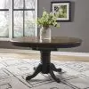 Liberty Furniture 186B-CD-5PDS Liberty Furniture 186B-CD-5PDS Carolina Crossing - 5 Piece Pedestal Table Set - Black / Antique Honey