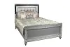 New Classic 02-9698S-100 Valentino - 6/6 King Bed - Silver