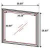 CoasterEssence 201324 Sandy Beach - Dresser Mirror - Black