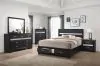 CoasterEveryday 206361Q Miranda - Wood Queen Storage Panel Bed - Black