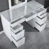 Furniture of America FOA-DK5240-SET Louise - Vanity With Stool - White