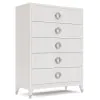 Riverside Furniture 82565 Hepburn - 5 Drawer Chest - White