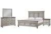New Classic 00-2114-34N New Classic 00-2114-34N Mariana - 5/0 Queen 4 Piece Bedroom Set (Bed & Dresser & Mirror & Nightstand) - Gray